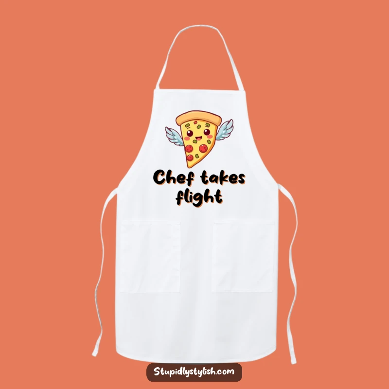 Funny Flying Pizza Apron: Cook with Cheer, A Hilarious Funny Gift!