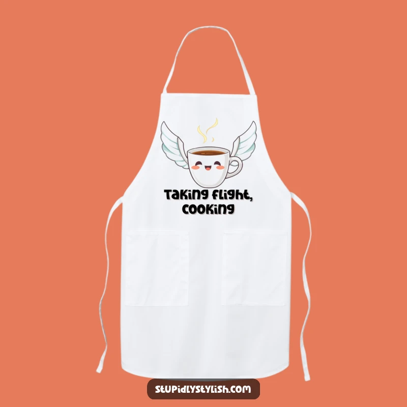 Funny Startled Coffee Cup Apron - Protect Your Clothes with Morning Merriment