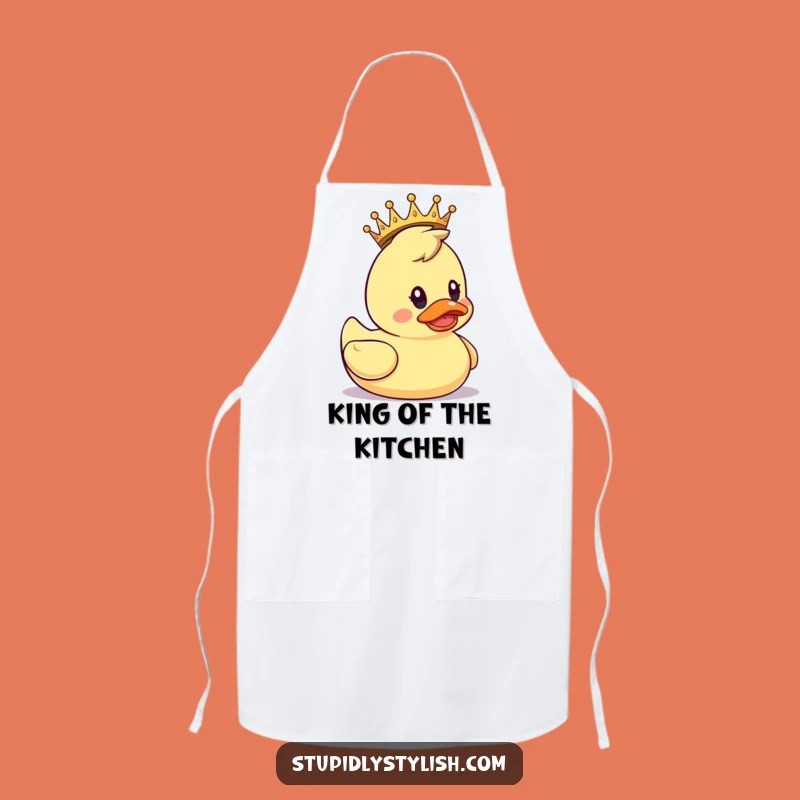 Funny Crowned Duck Apron: Cook Like Royalty, A Hilarious Funny Gift!