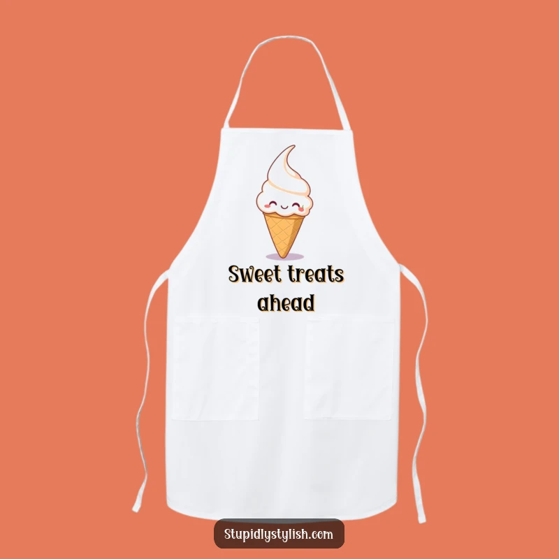 Funny Ice Cream Cone Apron: Bake with Sweet Fun!
