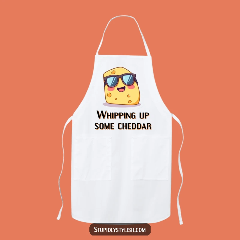 Funny Giggle Cheese Wedge Sunglasses Apron - Hilarious Kitchen Gift for Chefs