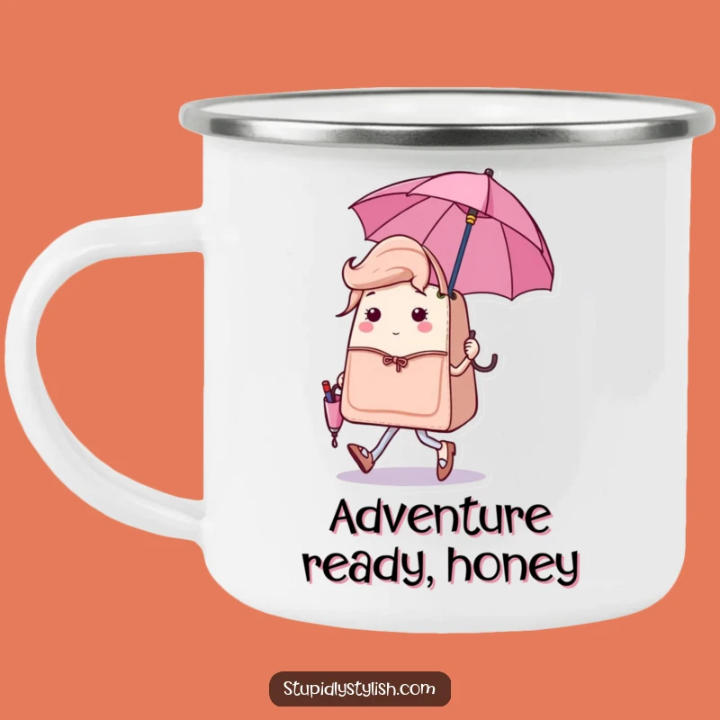 Funny Sassy Handbag Umbrella Camping Mug - Chic Outdoor Style