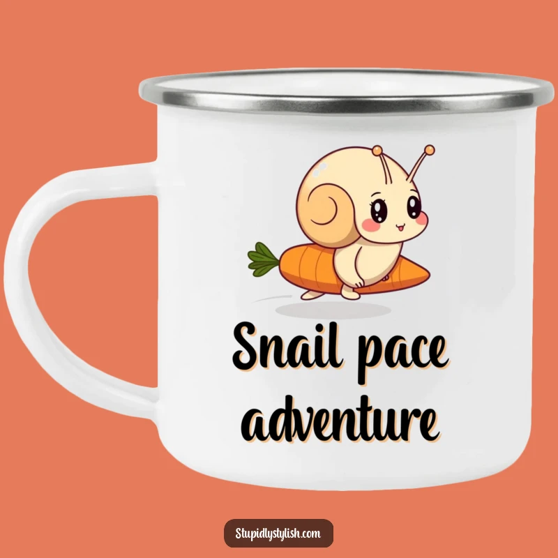 Funny Snail vs Carrot Camping Mug - Durable Racer Cup Funny Gift
