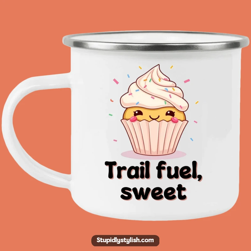 Adventure Ready Funny Cupcake Sprinkles Flying Camping Mug - Outdoor Gift!