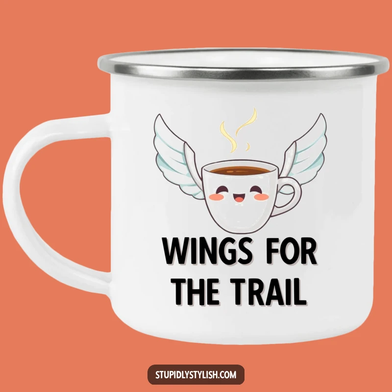 Funny Startled Coffee Cup Camping Mug - Your Go-To for Morning Brews & Big Laughs