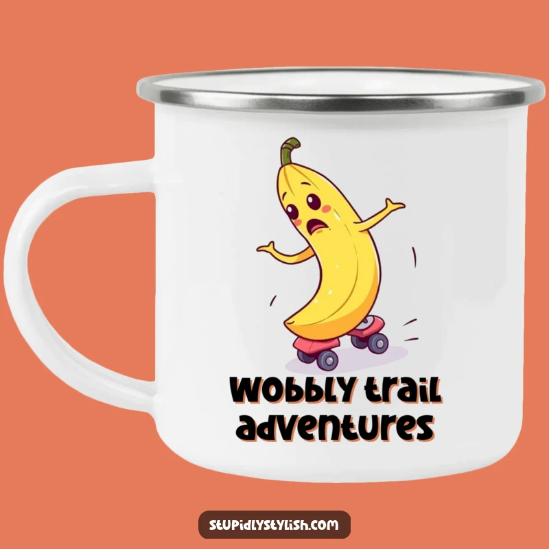 Funny Banana Skate Camping Mug: Outdoor Chaos, Perfect Funny Gift