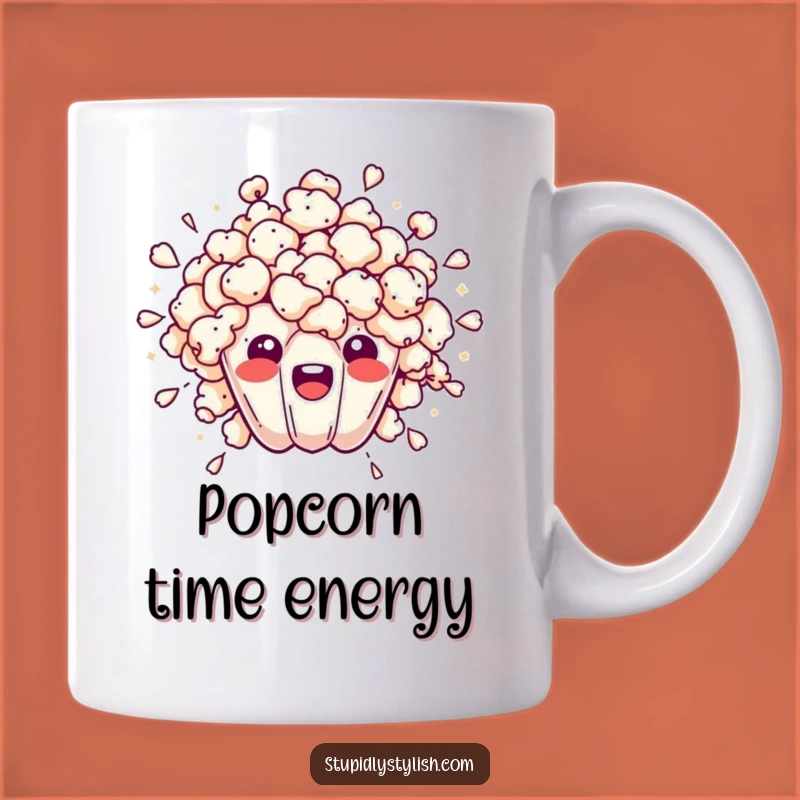 Funny Overwhelmed Popcorn Burst Mug: A Hilarious Gift for Movie Buffs
