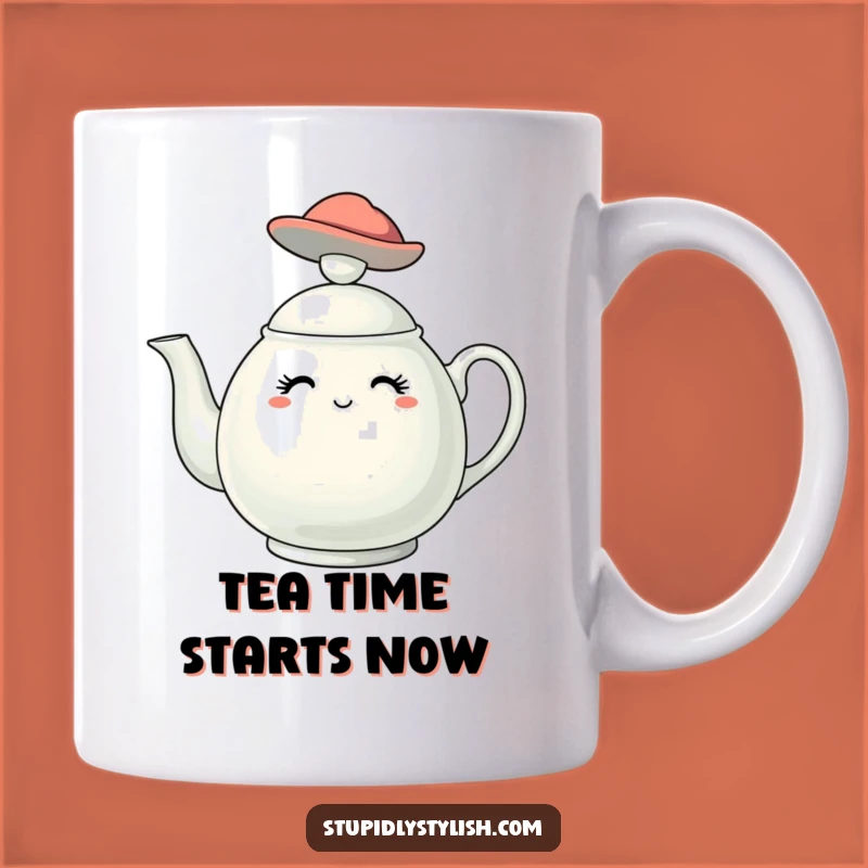 Funny Stylish Teapot Hat Mug - Chic Tea Lover Funny Gift