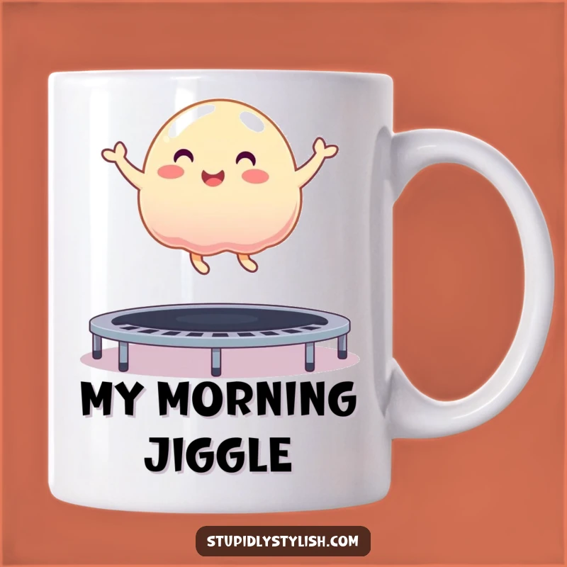 Funny Jelly Blob Trampoline Mug: A Hilarious Bouncing Blob Gift for Joyful Moments
