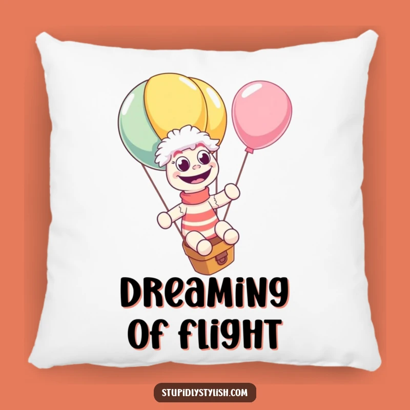 Comfy Funny Sock Puppet Balloon Pillow - Soft & Hilarious Accent