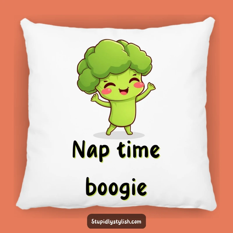 Funny Broccoli Dance Pillow A Soft & Squishy Giggling Veggie Cushion Funny Gift