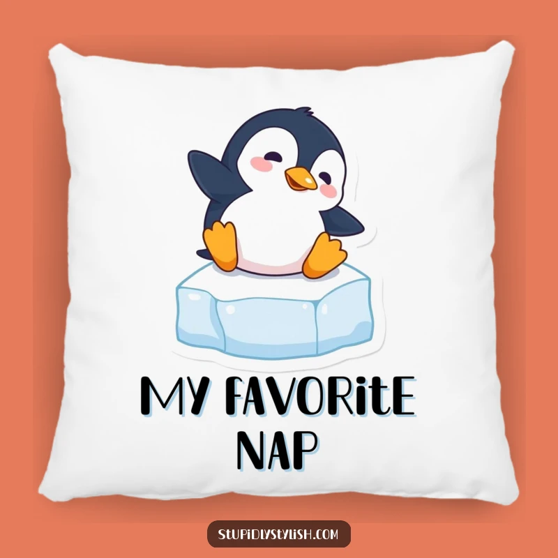 Funny Penguin Slipping Pillow - Cute & Comfy Clumsy Companion Gift