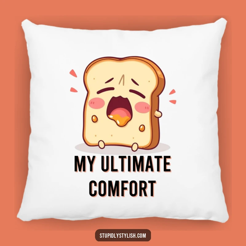 Funny Tired Toast Yawning Pillow: Cozy Comfort for Sleepy Mornings