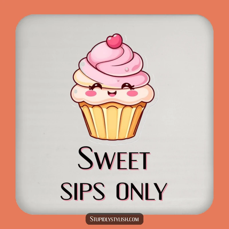 Funny Chic Cupcake Frosting Coaster - Sweet Protection for Drinks