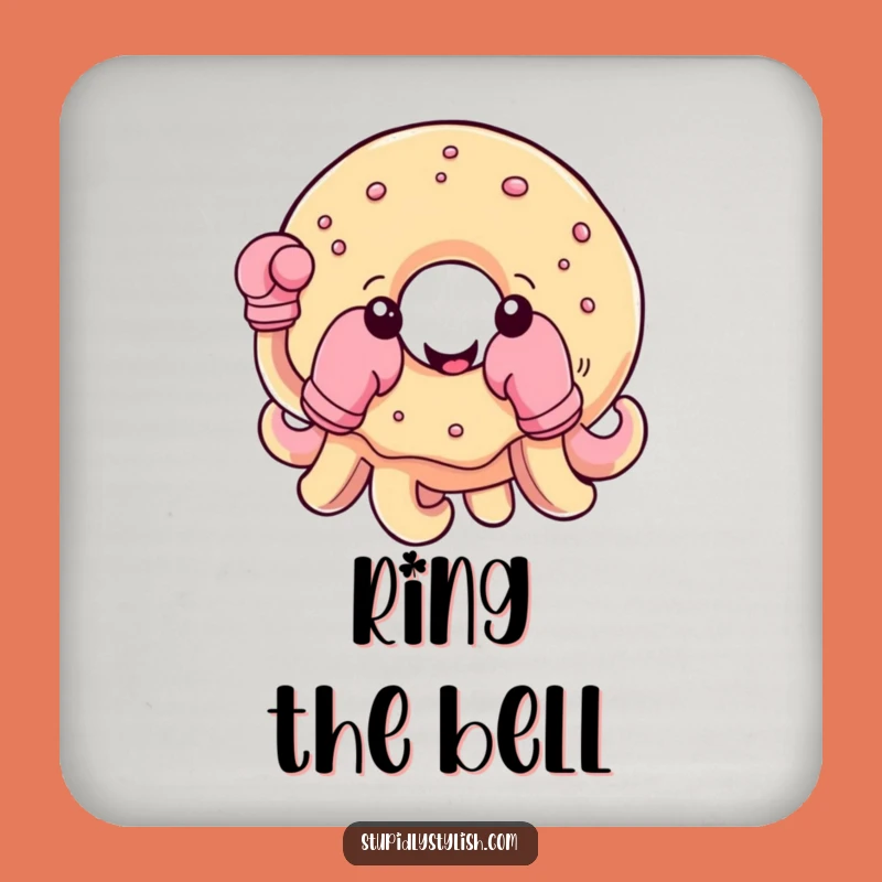 Funny Donut Boxing Coaster: Protect Surfaces with Sweet Strength