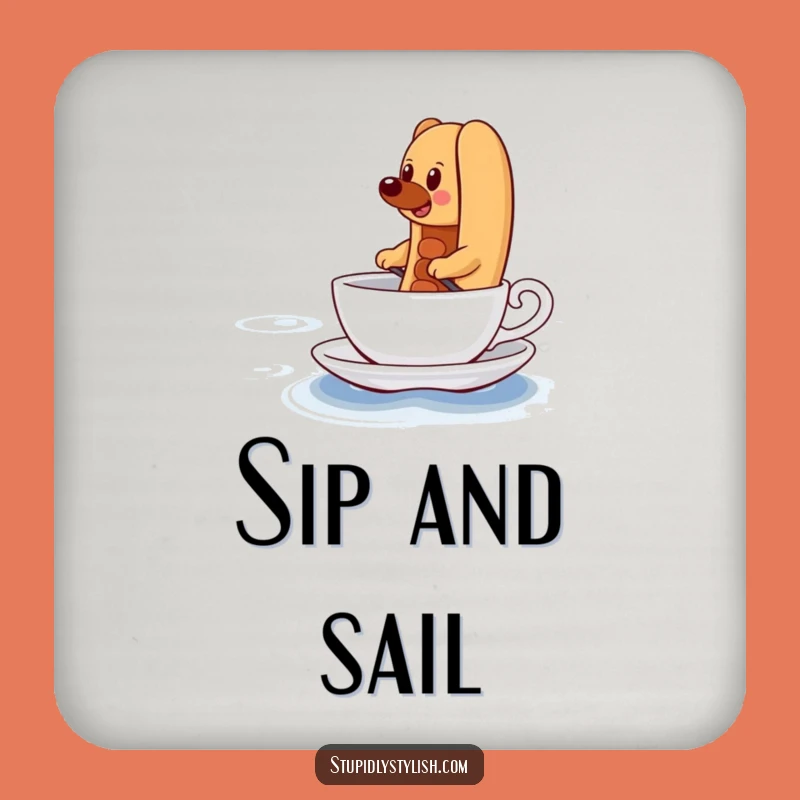 Funny Hot Dog Ocean Coaster: Protect with Purpose, Delightful Funny Gift