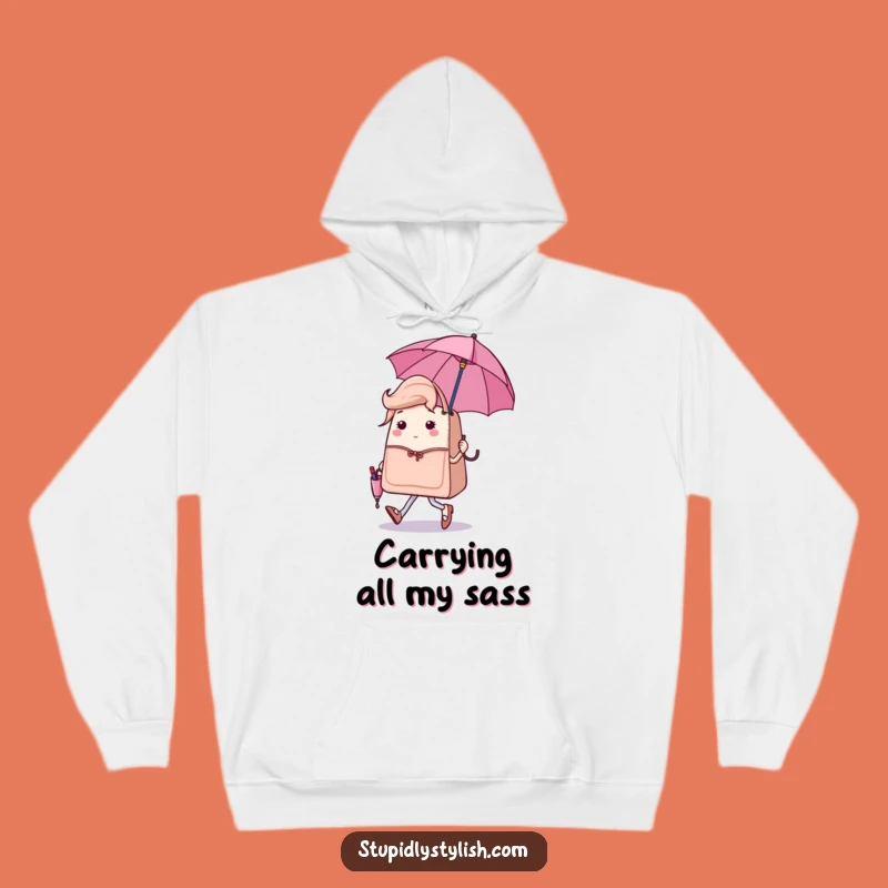 Funny Sassy Handbag Umbrella Hoodie - Cozy & Chic Fashion