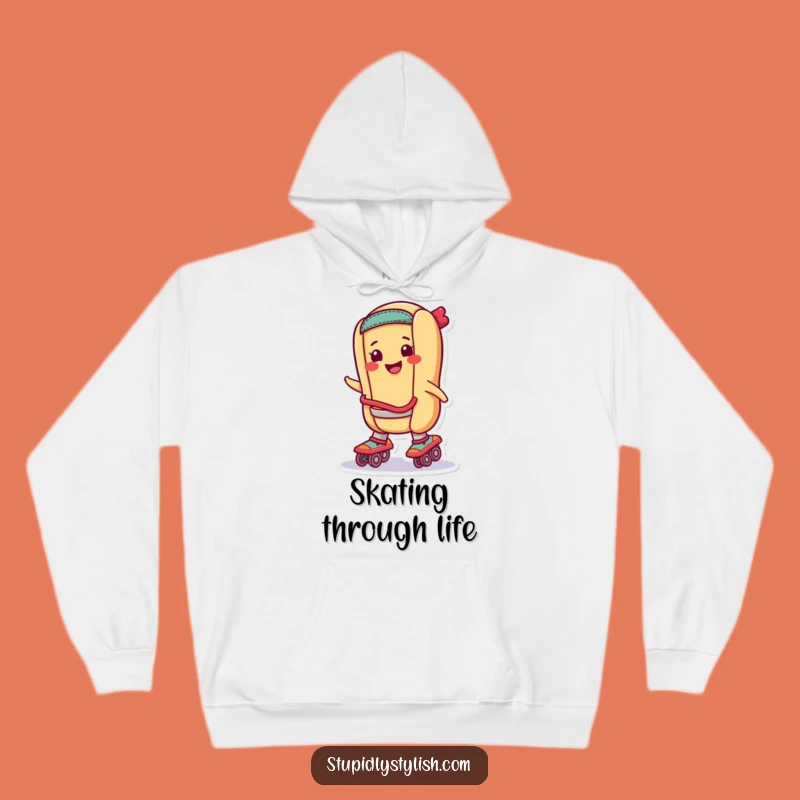 Cozy Funny Skating Hot Dog Hoodie: Warmth & Speed, Your New Favorite Funny Gift
