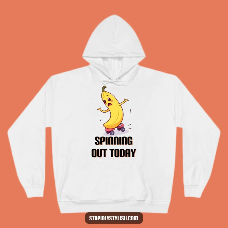 Cozy Funny Banana Hoodie: Skate Chaos Comfort, Perfect Funny Gift