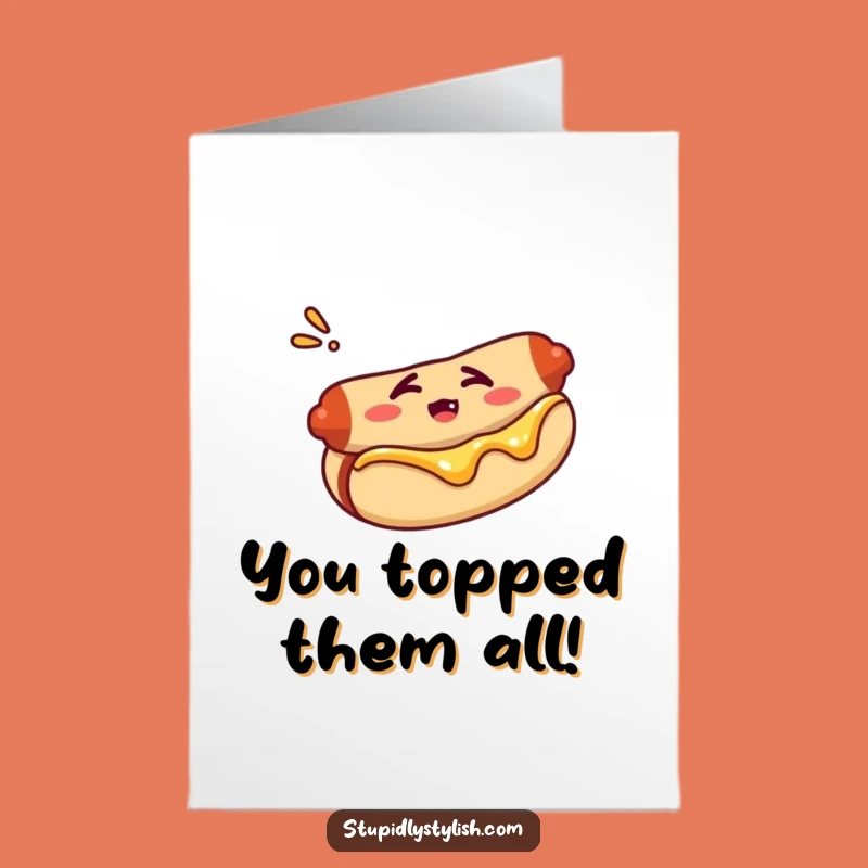 Free Printable Congrats Card: Confused Hot Dog Moment - Downloadable Gift