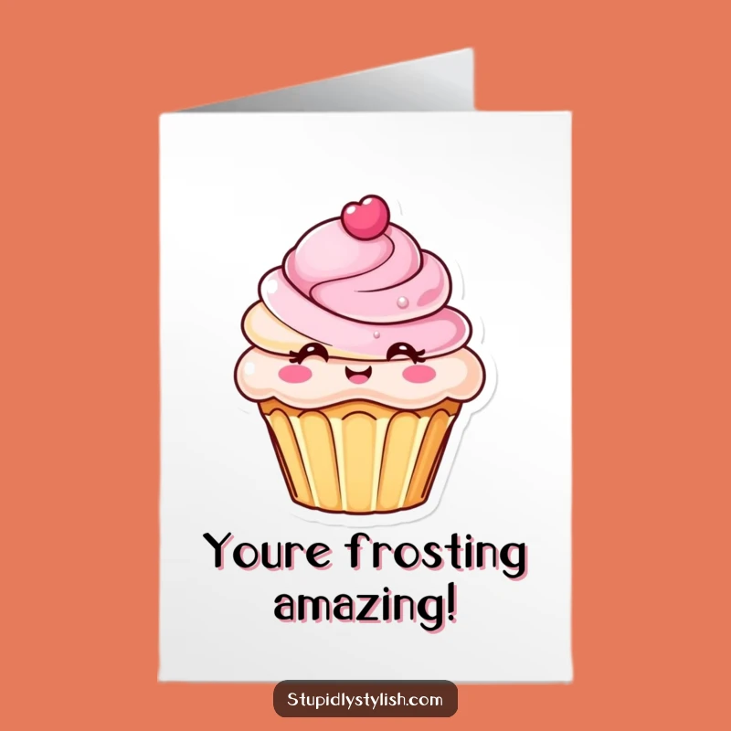 Free Printable Congrats Card: Cupcake Frosting - Sweet Downloadable Achievement!