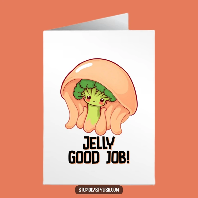 Free Printable Congrats Card: Broccoli & Jelly Celebrate! Downloadable Quirky Gift.
