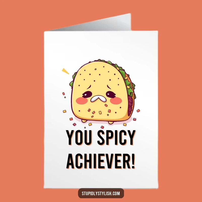 Free Printable Congrats Card: Sneezy Taco Success - Downloadable Gift