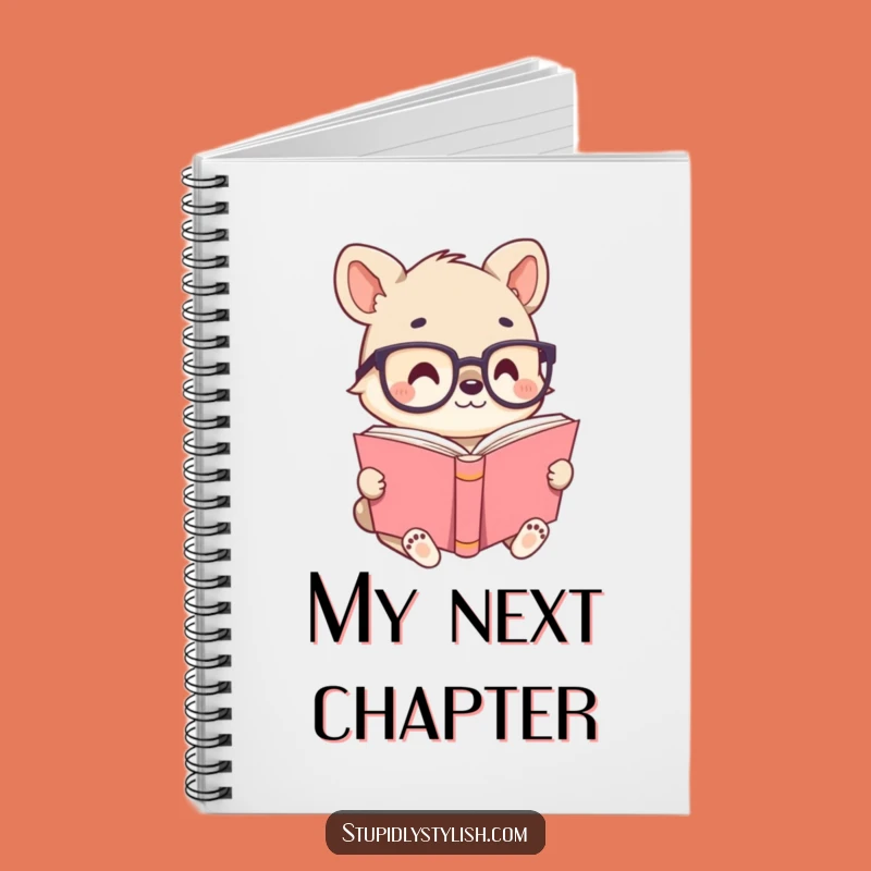 Funny Animal Reader Notebook - Tiny Glasses Bookworm Journal Gift