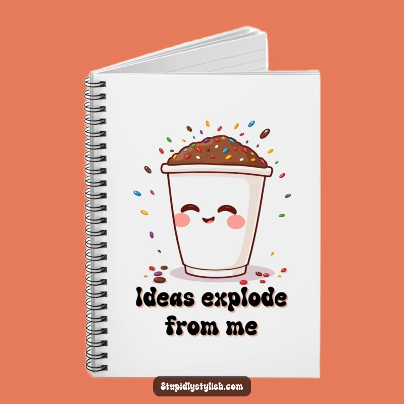 Funny Sprinkle Sneeze Notebook: Hilarious Coffee Cup Journal Gift