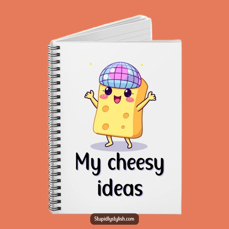 Funny Dancing Cheese Disco Notebook: Jot Down Your Grooviest Ideas