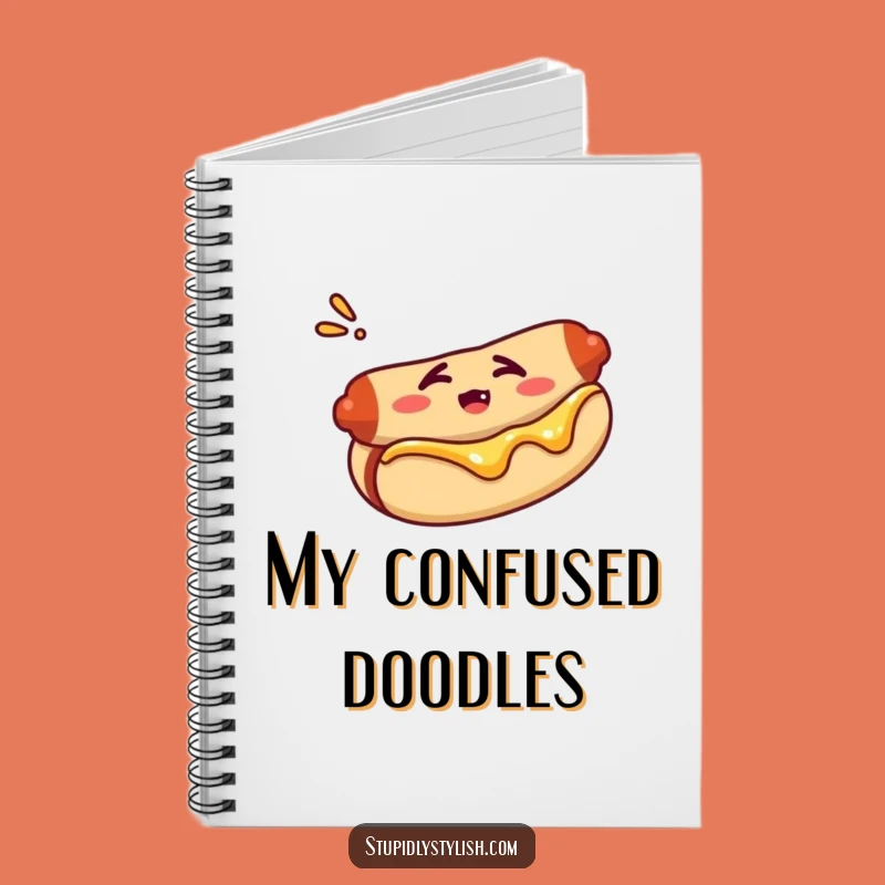Funny Confused Hot Dog Notebook: Jot Down Your Bewildered Thoughts