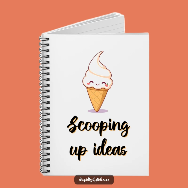 Funny Ice Cream Cone Notebook: Jot Down Sweet Ideas!