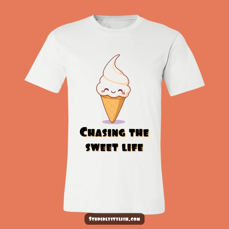 Funny Ice Cream Cone T-Shirt: Sweet & Silly Style!