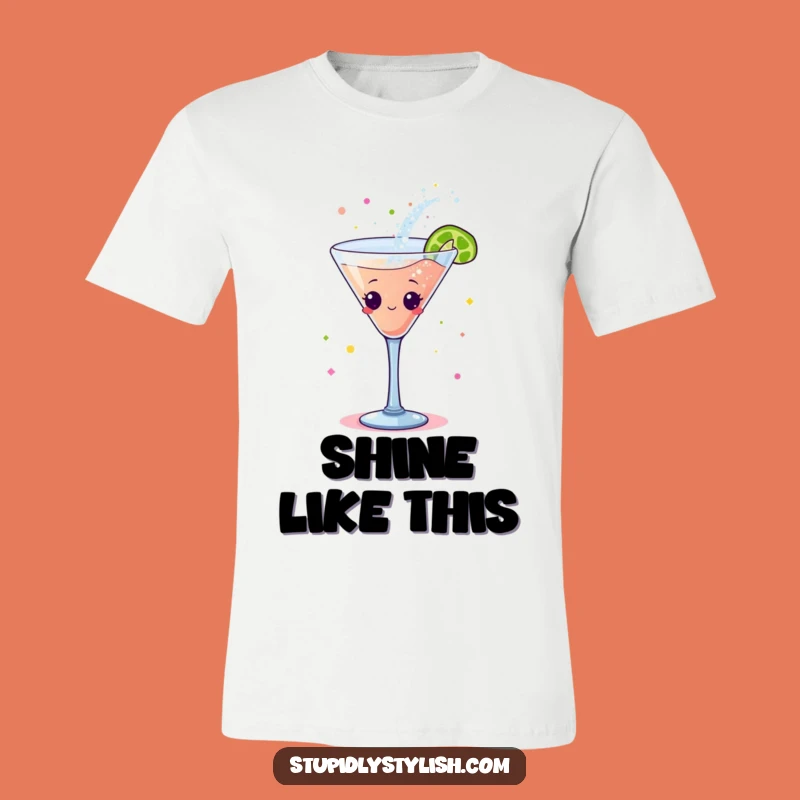 Funny Dancing Cocktail T-Shirt: Glittery Moves for a Hilarious Gift