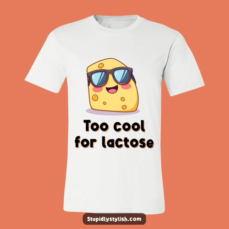 Funny Giggling Cheese Wedge Sunglasses T-Shirt - Hilarious Cool Gift for Foodies