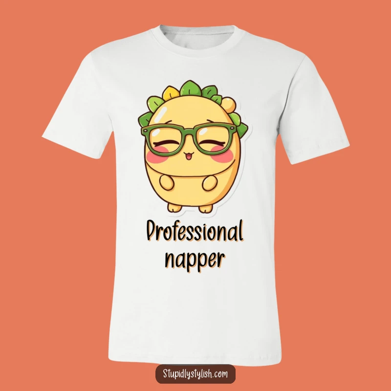 Funny Sleepy Taco Glasses T-Shirt - Comedic Nap Apparel Gift