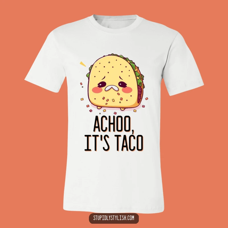 Funny Sneezing Taco T-Shirt: Wear Your Messy Goodness
