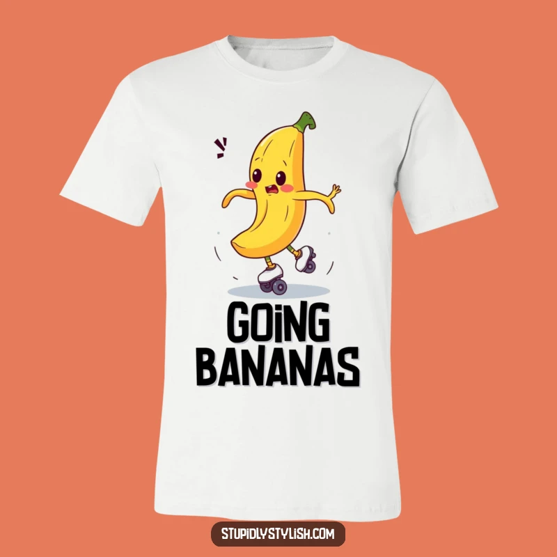 Funny Banana Roller Skate T-Shirt, the Ultimate Hilarious Shirt for Fun Lovers