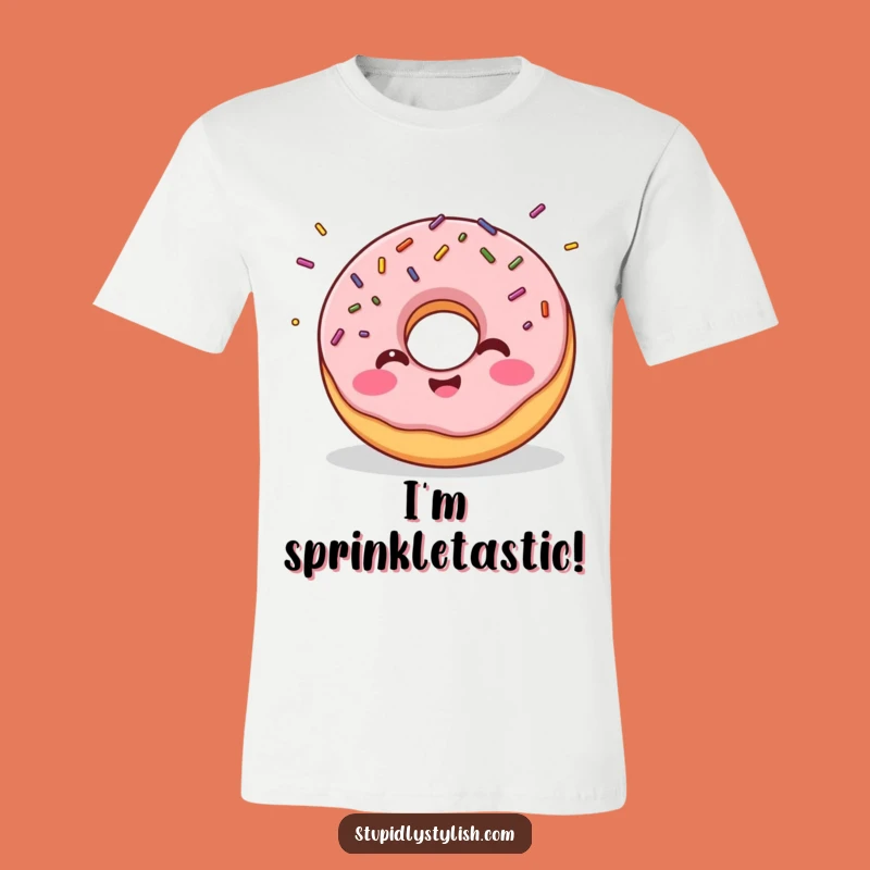 Funny Giggling Donut T-Shirt - Wear Your Sweetest Smiles with Humor