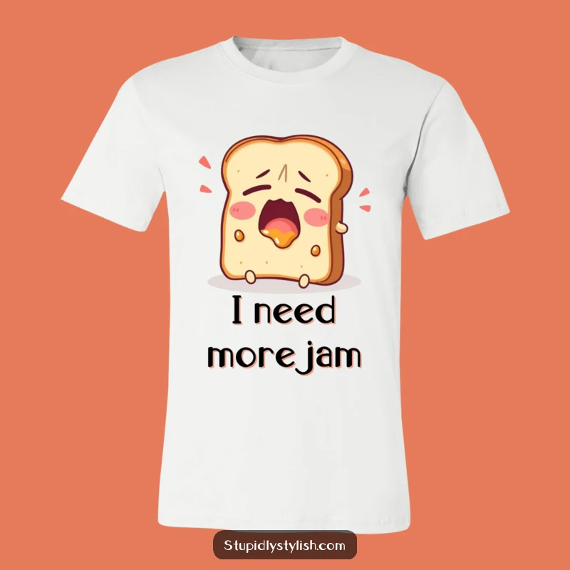 Funny Tired Toast Yawning T-Shirt: Wear Your Morning Struggle in Style