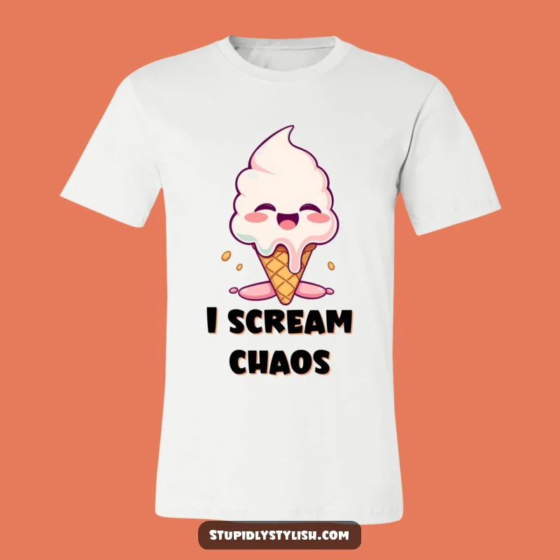 Funny Giggling Ice Cream T-Shirt: Melting Drama for a Hilarious Gift