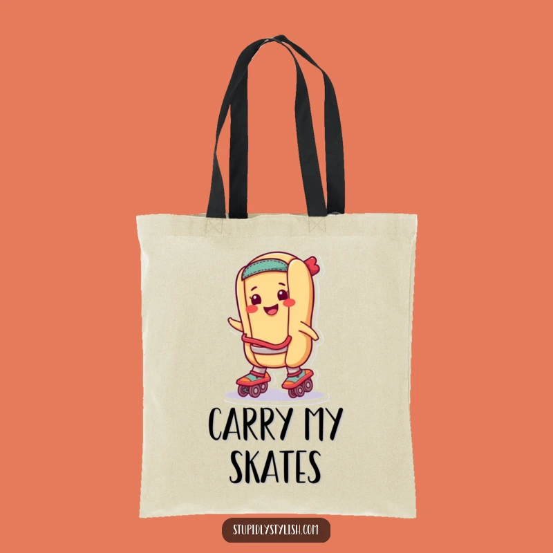 Funny Skating Hot Dog Tote Bag: Carry Your Fun, An Excellent Funny Gift!
