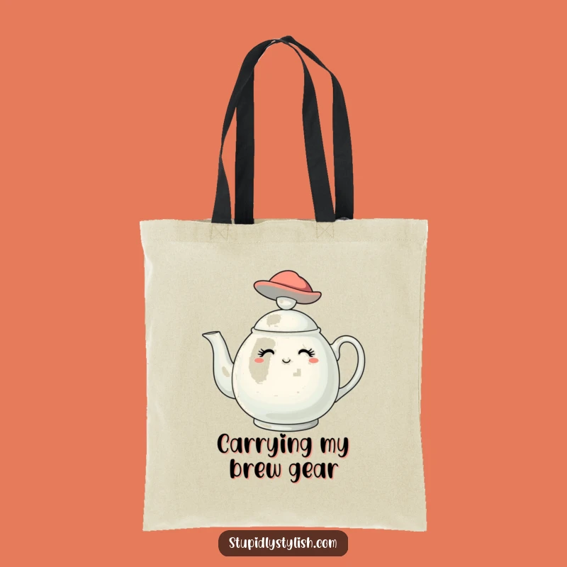 Funny Stylish Teapot Hat Tote Bag - Chic Accessory for Tea Fans