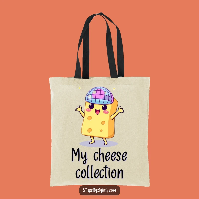 Funny Dancing Cheese Disco Tote Bag: Carry Your Party Essentials in Style