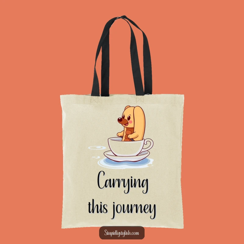 Funny Hot Dog Ocean Tote Bag: Ambitious Voyage, Great Funny Gift