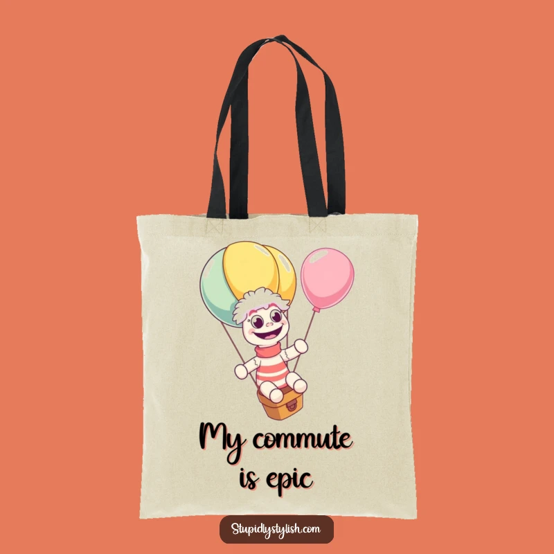 Funny Sock Puppet Balloon Tote Bag - Carry Your Laughs in Style